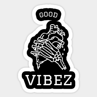 Good vibez heart  - Good Vibes Sticker